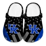 Kentucky Wildcats Clogs - Stellar Stripes Theme Blue Black
