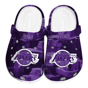 Los Angeles Lakers Clogs - Canyon Layers Purple