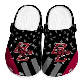 Louisiana Ragin' Cajuns Clogs - Stellar Stripes Theme Red Black