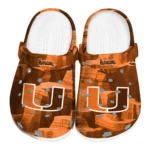 Miami Hurricanes Clogs - Canyon Layers Orange