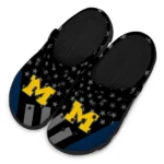 michigan-wolverines-clog-stellar-stripes-theme-blue-black-best-selling.webp