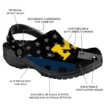 michigan-wolverines-clog-stellar-stripes-theme-blue-black-best-selling.webp