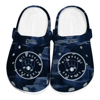 Milwaukee Brewers Clogs - Canyon Layers Navy Blue