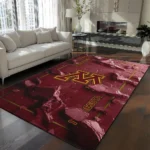 Minnesota Golden Gophers Rug - Cracked Surface Design Maroon