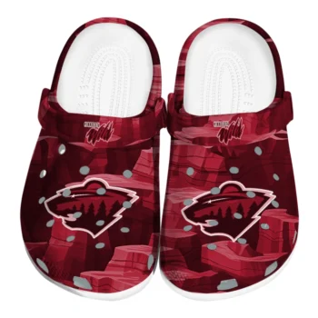 Minnesota Wild Clogs - Canyon Layers Red