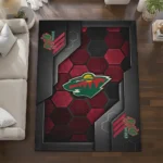minnesota-wild-rug-hexagonal-grid-pattern-red-best-selling.webp