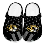 Missouri Tigers Clogs - Stellar Stripes Theme Black