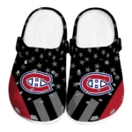 Montreal Canadiens Clogs - Stellar Stripes Theme Red Black