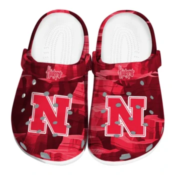 Nebraska Cornhuskers Clogs - Canyon Layers Red