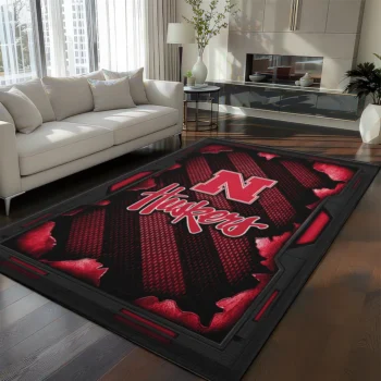 Nebraska Cornhuskers Rug - Torn Mesh Red