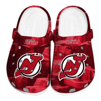 New Jersey Devils Clogs - Canyon Layers Red