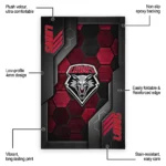 new-mexico-lobos-rug-hexagonal-grid-pattern-red-best-selling.webp