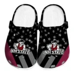New Mexico State Aggies Clogs - Stellar Stripes Theme Crimson Black