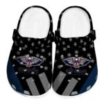 New Orleans Pelicans Clogs - Stellar Stripes Theme Navy Black