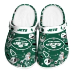 New York Jets Clogs - Football Icons Green