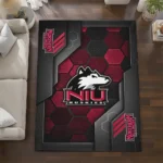 northern-illinois-huskies-rug-hexagonal-grid-pattern-red-best-selling.webp