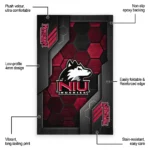 northern-illinois-huskies-rug-hexagonal-grid-pattern-red-best-selling.webp