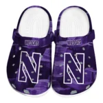 Northwestern Wildcats Clogs - Canyon Layers Purple