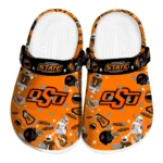 Oklahoma State Cowboys Clogs - Football Icons Orange
