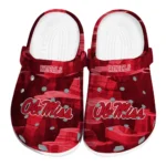 Ole Miss Rebels Clogs - Canyon Layers Red