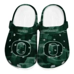 Oregon Ducks Clogs - Canyon Layers Green