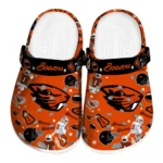 Oregon State Beavers Clogs - Football Icons Orange