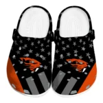 Oregon State Beavers Clogs - Stellar Stripes Theme Orange Black