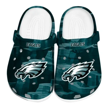 Philadelphia Eagles Clogs - Canyon Layers Green