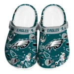 Philadelphia Eagles Clogs - Football Icons Green