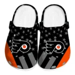 Philadelphia Flyers Clogs - Stellar Stripes Theme Orange Black