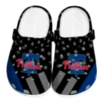 Philadelphia Phillies Clogs - Stellar Stripes Theme Blue Black