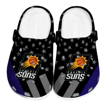 Phoenix Suns Clogs - Stellar Stripes Theme Purple Black