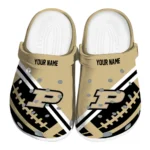 Purdue Boilermakers Clogs - Customized Football Motif Gold