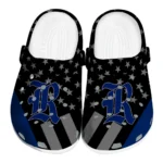 Rice Owls Clogs - Stellar Stripes Theme Navy Blue Black