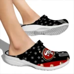 san-francisco-49ers-clog-stellar-stripes-theme-red-black-best-selling.webp