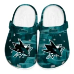 San Jose Sharks Clogs - Canyon Layers Teal