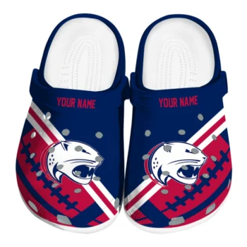 South Alabama Jaguars Clogs - Custom Football Motif Blue