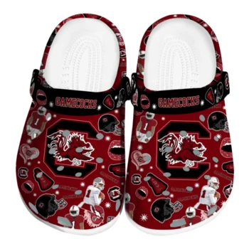 South Carolina Gamecocks Clogs - Football Icons Garnet