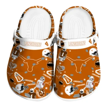 Texas Longhorns Clogs - Football Icons Orange