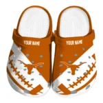 Texas Longhorns Clogs - Personalized Football Motif Orange