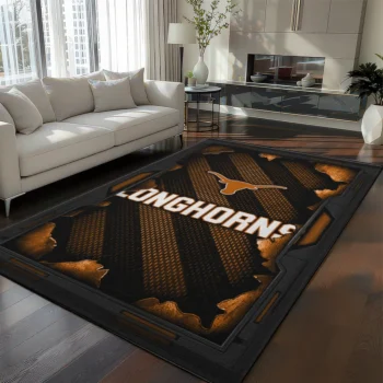 Texas Longhorns Rug - Torn Mesh Orange