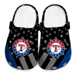 Texas Rangers Clogs - Stellar Stripes Theme Blue Black