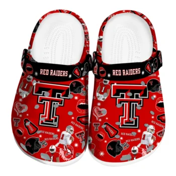 Texas Tech Red Raiders Clogs - Football Icons Red