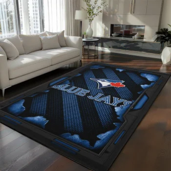 Toronto Blue Jays Rug - Torn Mesh Blue