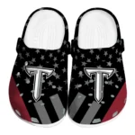 Troy Trojans Clogs - Stellar Stripes Theme Red Black