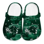 Tulane Green Wave Clogs - Canyon Layers Green