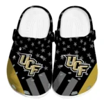 UCF Knights Clogs - Stellar Stripes Theme Gold Black