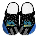 UCLA Bruins Clogs - Stellar Stripes Theme Blue Black