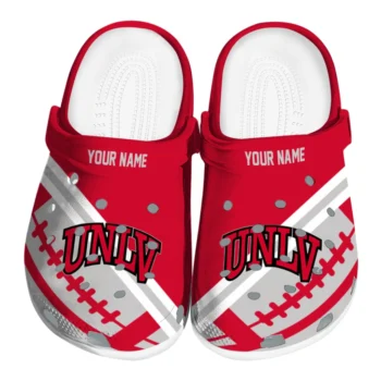 UNLV Rebels Clogs - Custom Football Motif Red