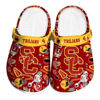 USC Trojans Clogs - Football Icons Red